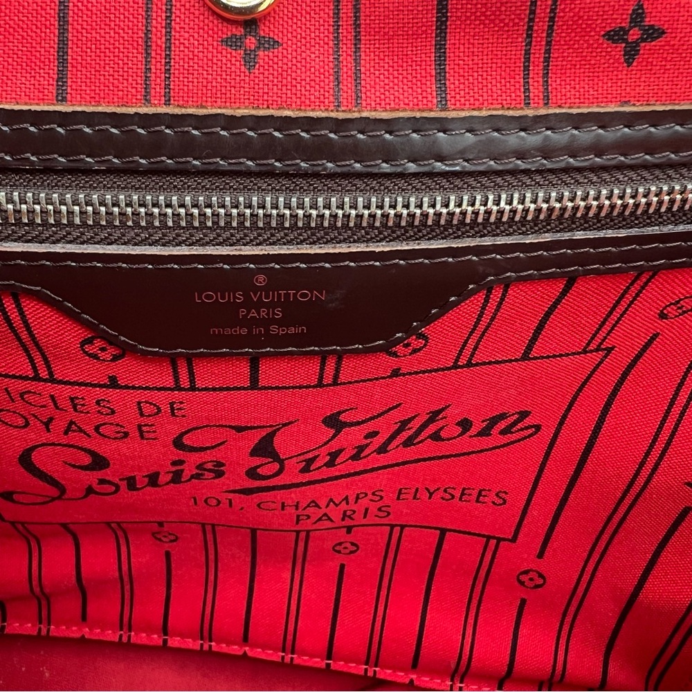 Louis Vuitton Brown Checkered Bag and Wallet Set - Picture 6 of 15